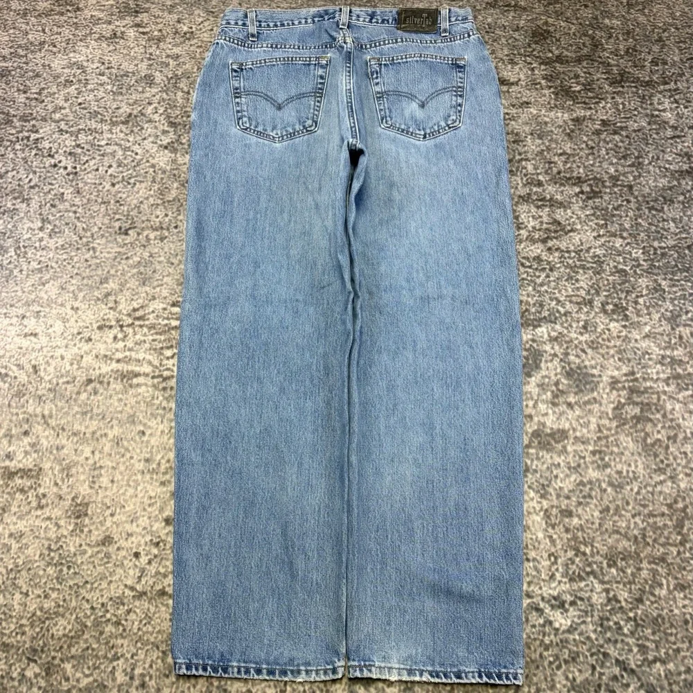 Vintage 90s Levi's SilverTab Jeans Straight Relaxed Mens 36x31 Blue Skater